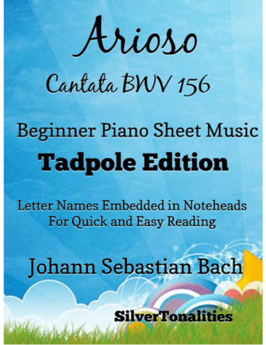Arioso Cantata BWV 156 Beginner Piano Sheet Music 2nd Edition (arr. SilverTonalities)