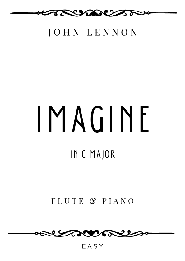 Imagine (arr. Piacere Music Sheets)