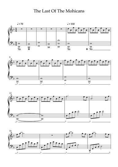 Last Of The Mohicans (main Theme) (arr. Lubos Zeman)
