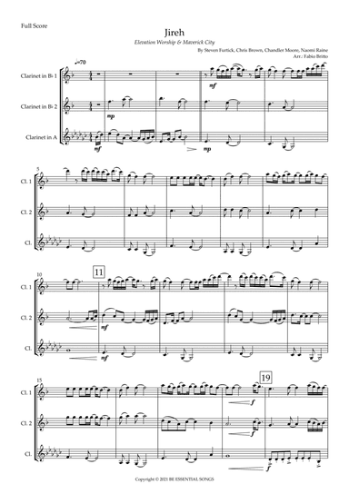 Jireh (arr. Fabio Britto)