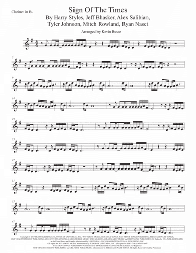 Sign Of The Times (arr. Kevin Busse)