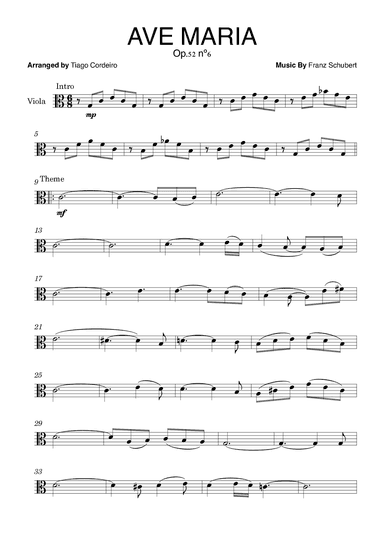 Ave Maria Op.52 nº6 (arr. Tiago Cordeiro)