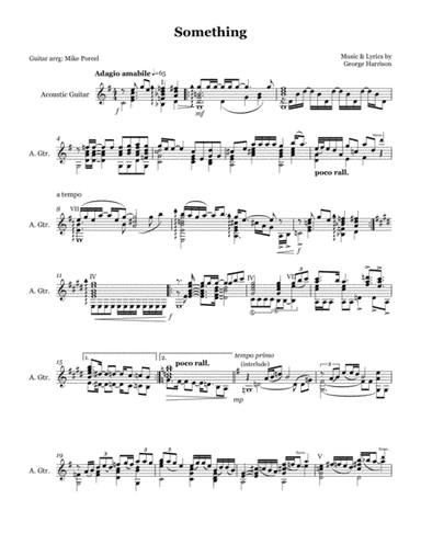 Something (arr. Mike Porcel)