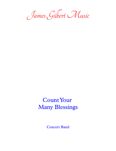 Count Your Many Blessings (arr. James Gilbert)
