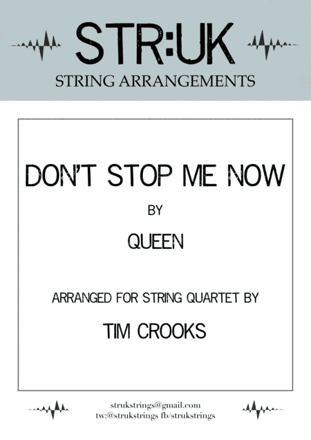 Don't Stop Me Now (arr. Tim Crooks)