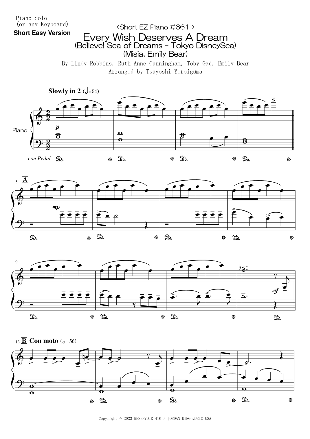 Every Wish Deserves A Dream (arr. Tsuyoshi Yoroiguma)