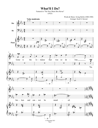 What'll I Do? (arr. Scott S. Stewart)