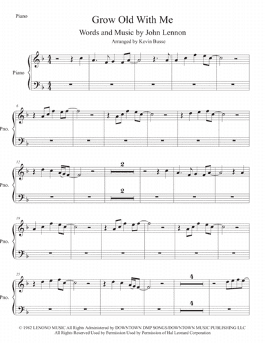 Grow Old With Me (arr. Kevin Busse)