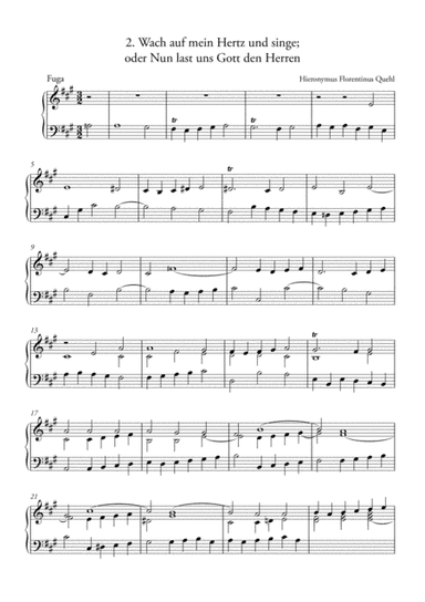 H. F. Quehl, Fuga - Wach auf mein Herz und singe (Awake my heart and sing) - Organ (arr. Ahiva Editions)