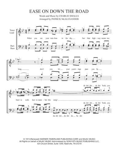 Ease On Down The Road (arr. Patrick McAlexander)