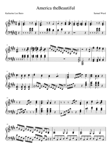 America the beautiful (arr. Michael Pasikov)