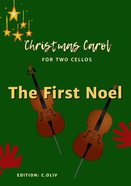 The First Noel Funny Easy Duet for Cello Beginners (arr. C. Oliv)
