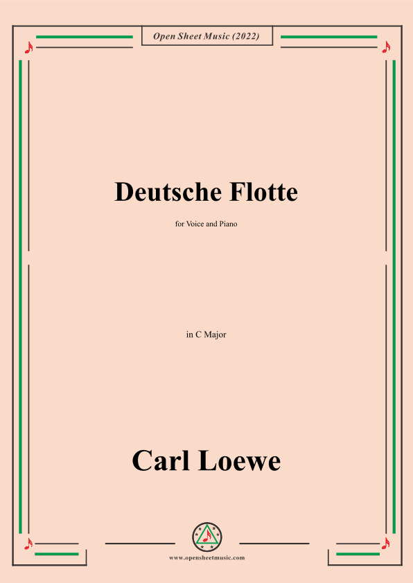 Loewe-Deutsche Flotte,in C Major,for Voice and Piano (arr. OSM Press)
