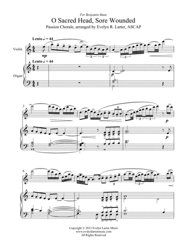 O Sacred Head, Sore Wounded (arr. Evelyn Larter Music)