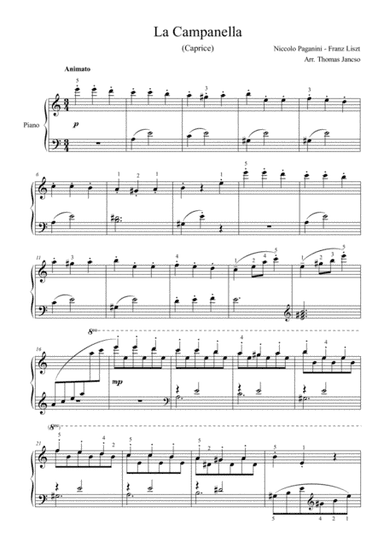 La Campanella (arr. Thomas Jancso)