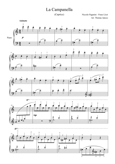 La Campanella (arr. Thomas Jancso)