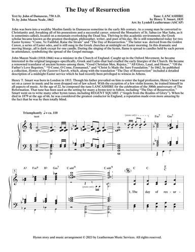 The Day of Resurrection (arr. Lyndell Leatherman)