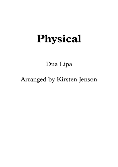 Physical (arr. Kirsten Jenson)