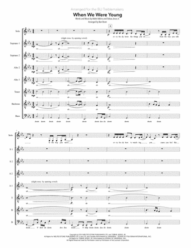When We Were Young (arr. Ben Bram)
