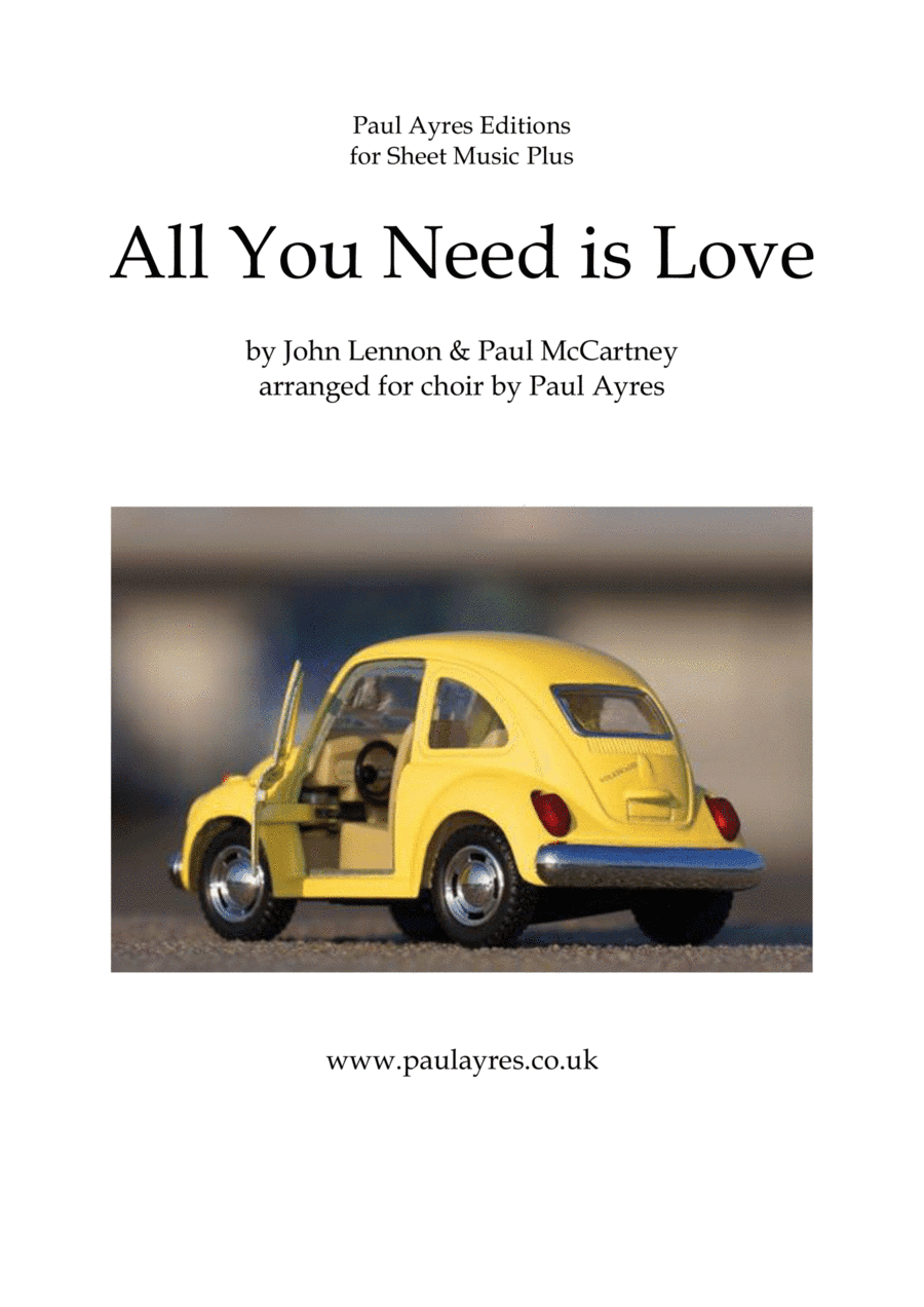 All You Need Is Love (arr. arranged by Paul Ayres)