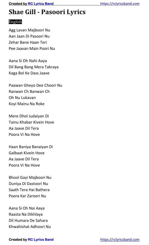 Pasoori (arr. hassan)