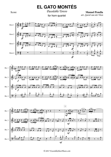 El Gato Montés (arr. Sjoerd van der Veen)