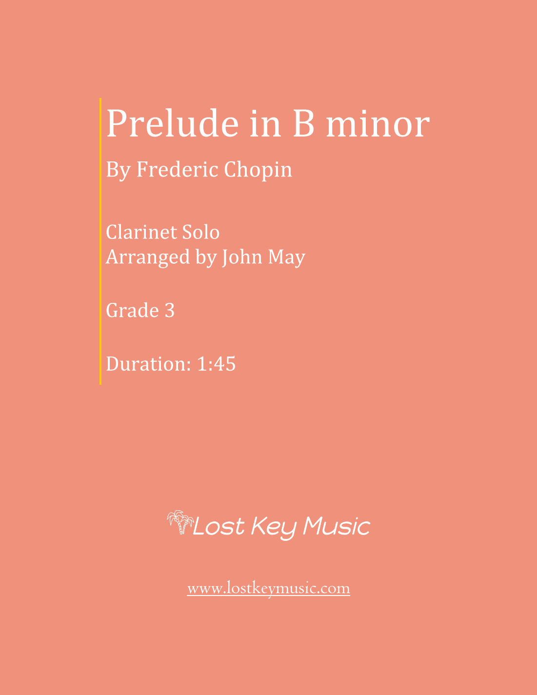 Prelude in B Minor-Clarinet Solo (arr. John May)