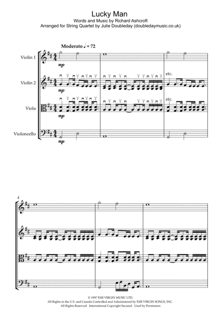 Lucky Man (arr. Julie Doubleday)