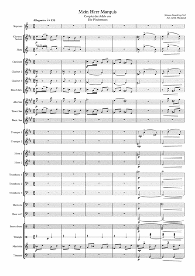 Mein Herr Marquis (arr. Arild Mjaaland)