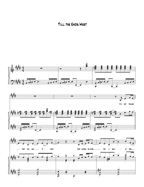 Til The Ends Meet (arr. Biegler)