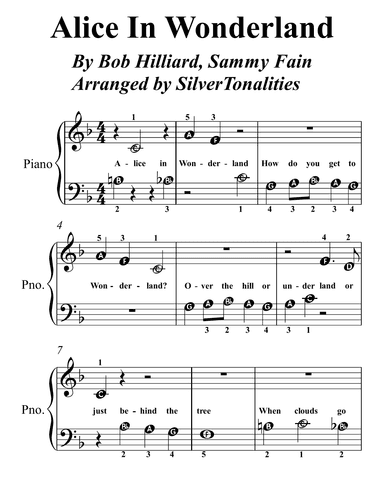 Alice In Wonderland (arr. SilverTonalities)