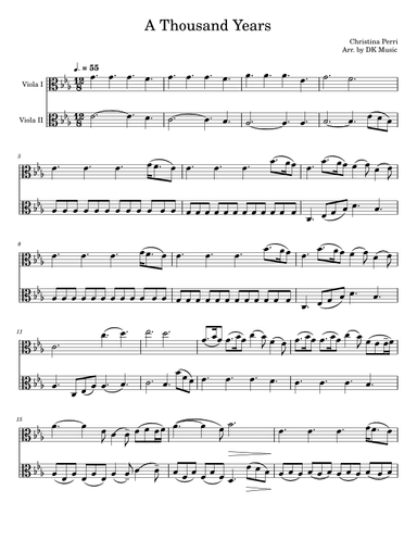 A Thousand Years (arr. DK Music)
