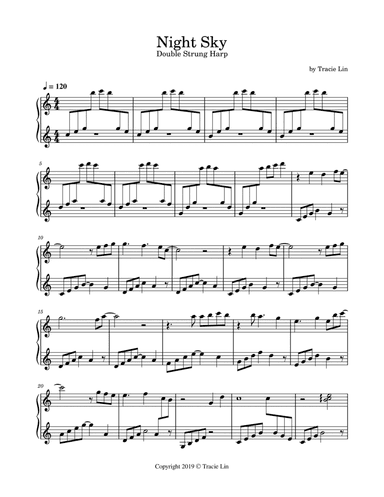 Night Sky - Double Strung Harp Solo
