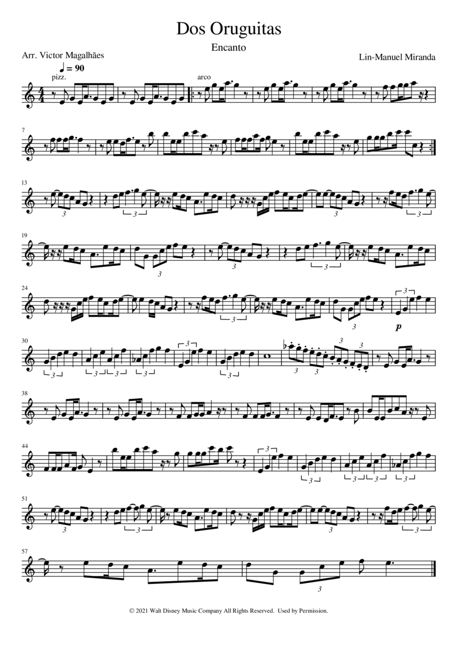 Dos Oruguitas (arr. Victor Magalhães)