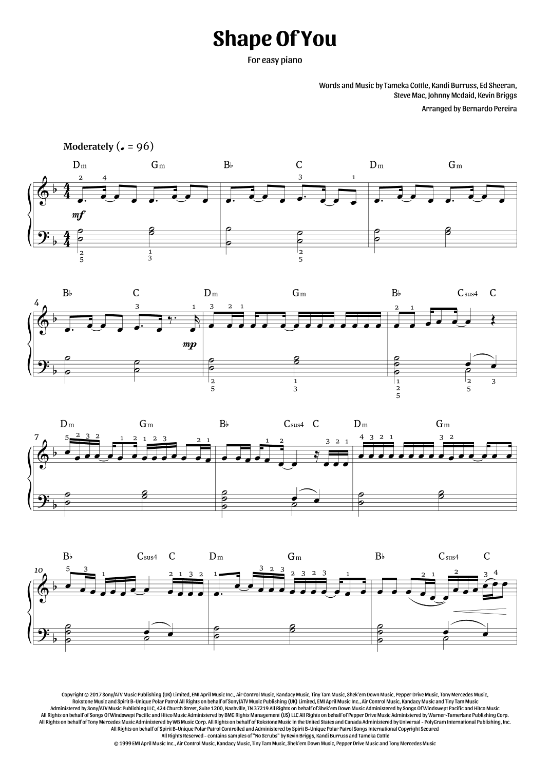 Shape Of You (arr. Bernardo Pereira)