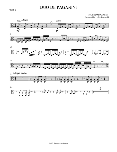 Duo de Paganini (arr. Nick Lacanski)