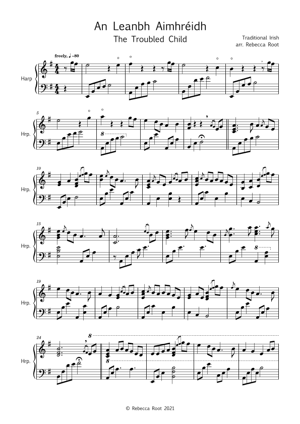 An Leanbh Aimhréid (The Troubled Child) (arr. Rebecca Root)