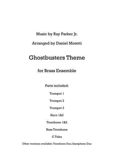 Ghostbusters (arr. Daniel Moretti)