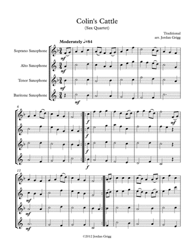 Colin's Cattle (Sax Quartet) (arr. Jordan Grigg)