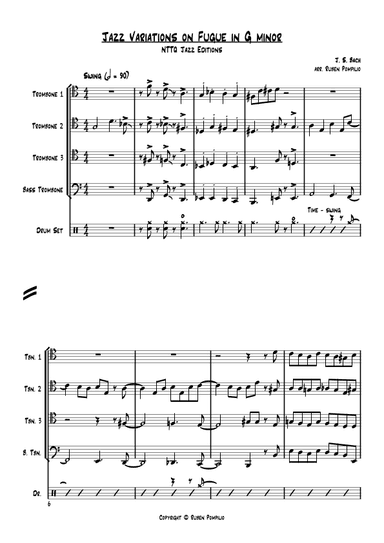 Jazz variation on Fugue in G minor (arr. Ruben Pompilio)