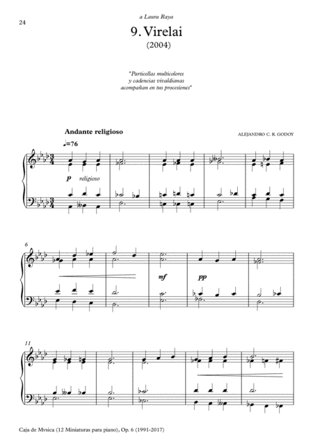 Caja de Mvsica, Op.6 (2017) 9. Virelai