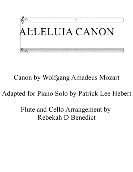 Alleluia Canon (arr. Patrick Lee Hebert)