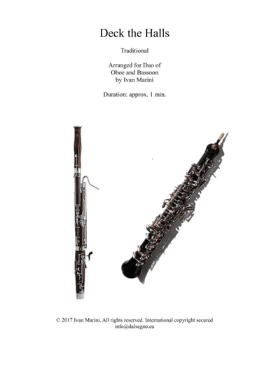 Deck the Halls - Duet for Oboe and Bassoon (arr. Ivan Marini)