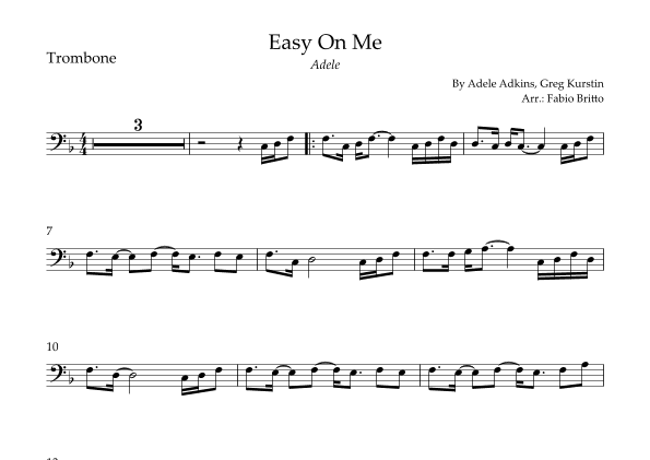 Easy On Me (arr. Fabio Britto)