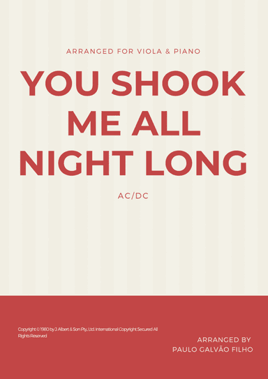 You Shook Me All Night Long (arr. Paulo Galvão Filho)