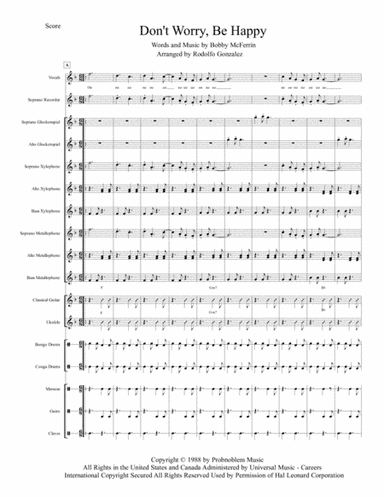 Don't Worry, Be Happy (arr. Rodolfo Gonzalez)