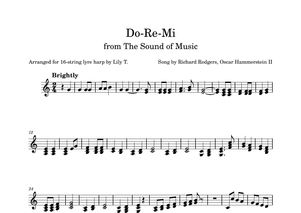 Do-re-mi (arr. Lily T.)