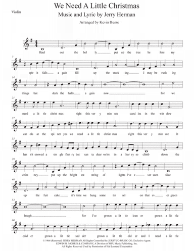We Need A Little Christmas (arr. Kevin Busse)