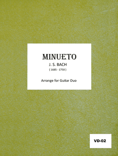 Minueto - Score Only (arr. Cicero Gallinari)