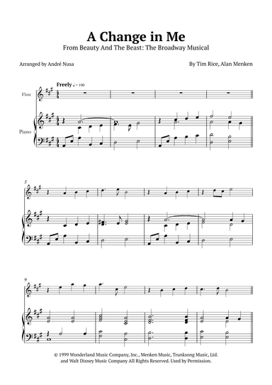 A Change In Me (arr. André Nusa)